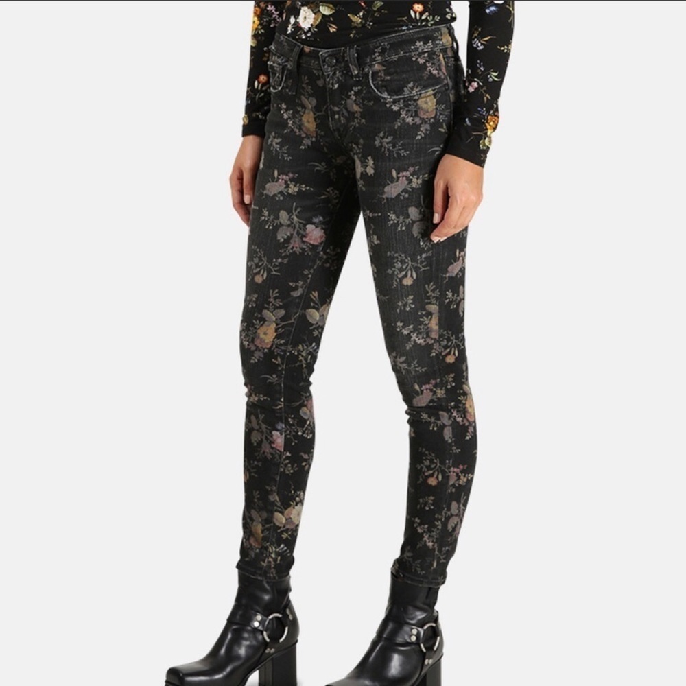 R13 Kate Skinny Jean - Wash: 468A Light Floral